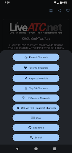 LiveATC for Android Screenshots