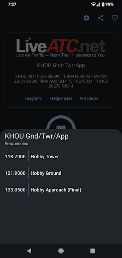 LiveATC for Android Screenshots