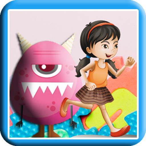 Smart Girl Run Vs Monster