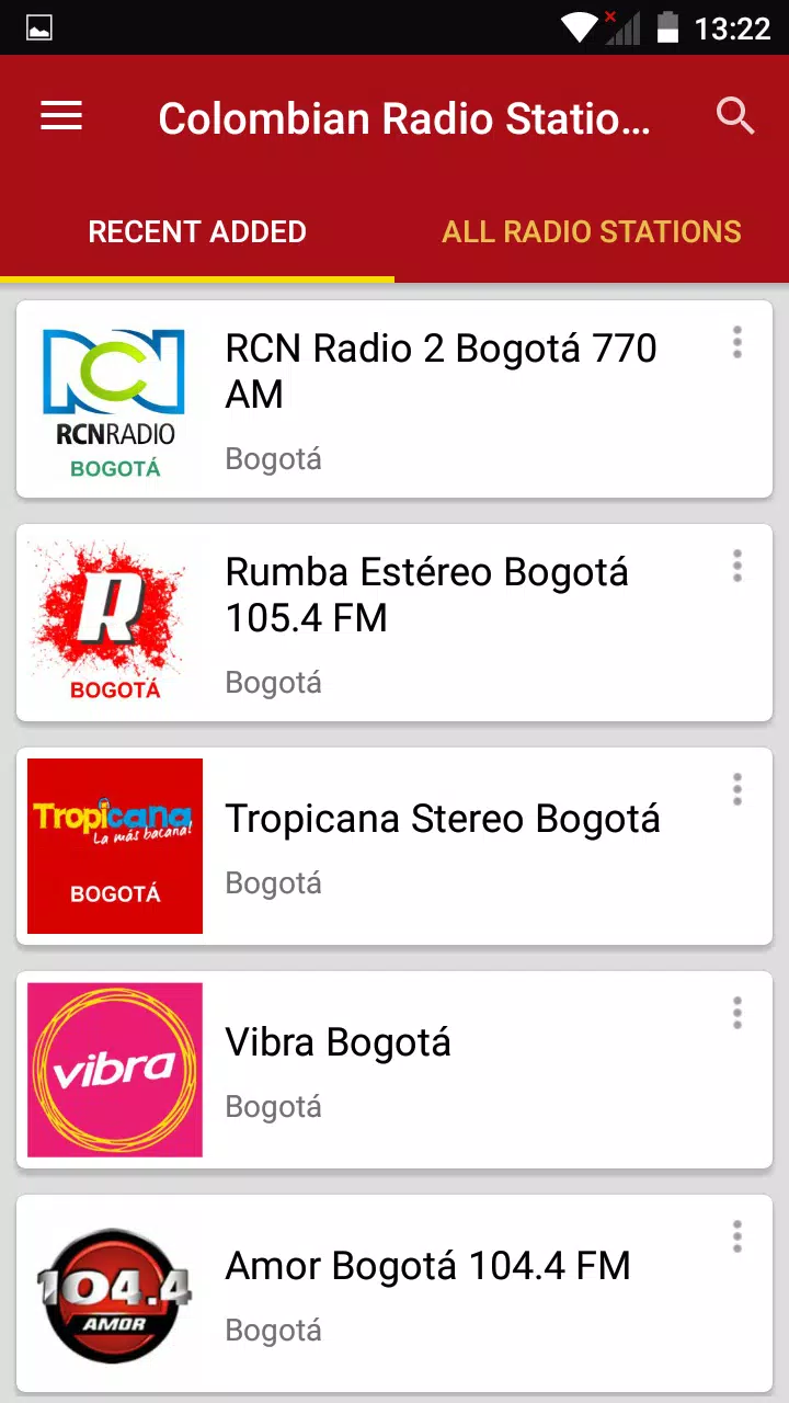 Captures d'écran de Colombia Radio Stations