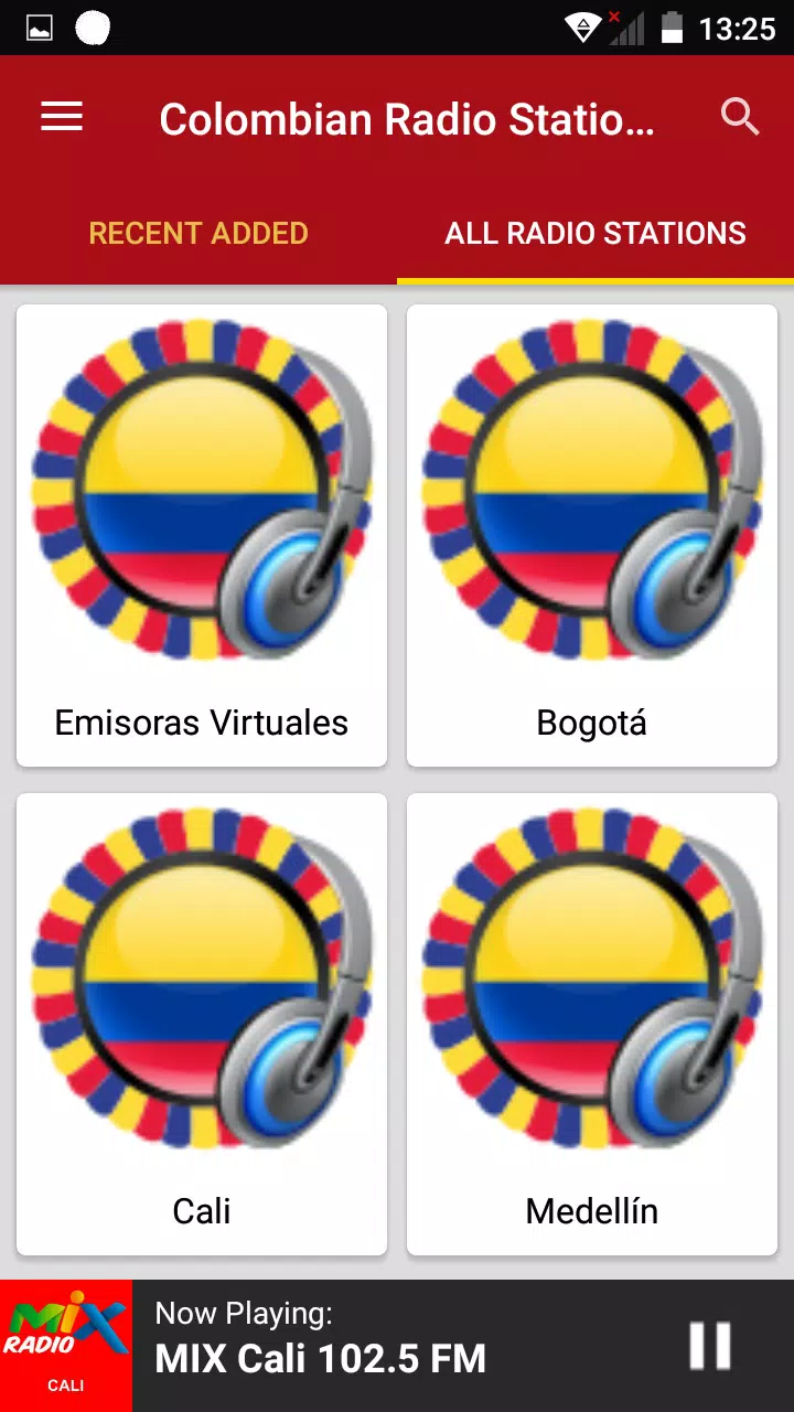 Captures d'écran de Colombia Radio Stations