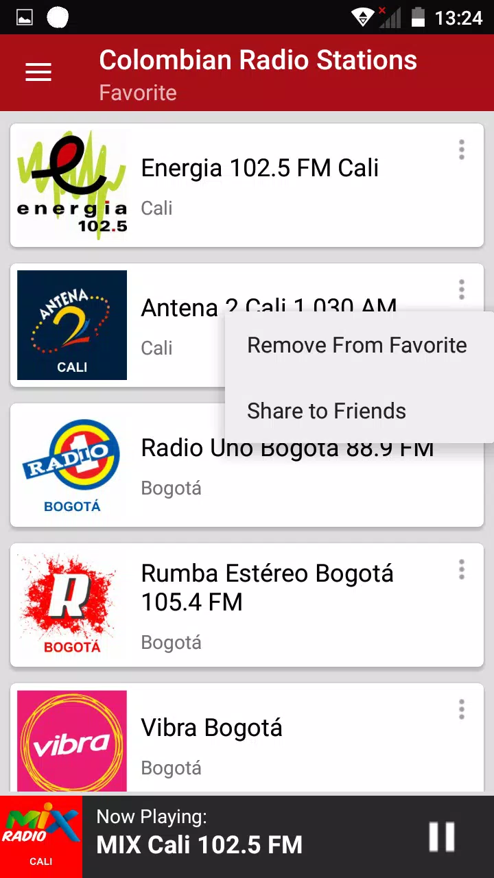Captures d'écran de Colombia Radio Stations