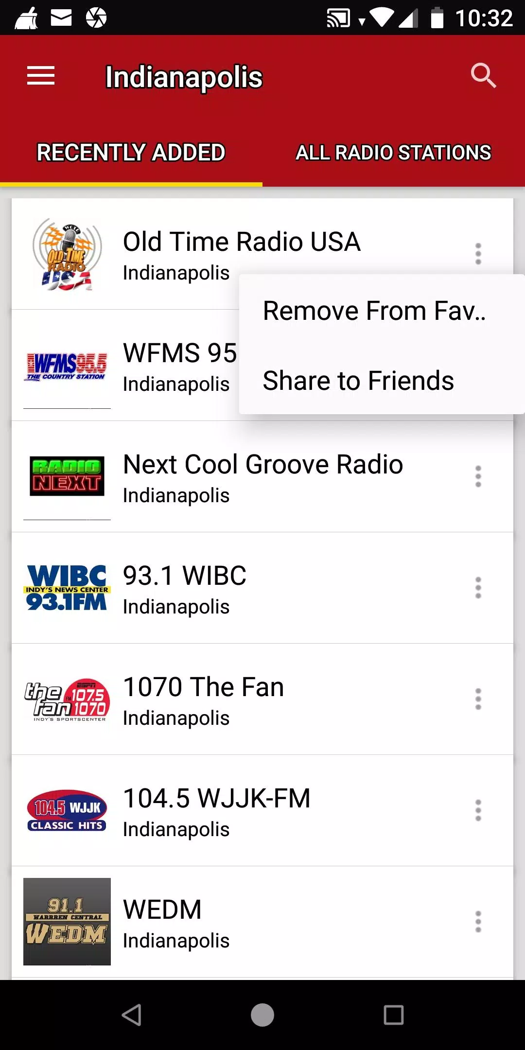 Indianapolis Radio Stations Screenshots