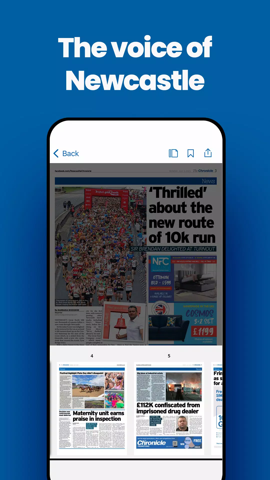 The Chronicle Newspaper Screenshots
