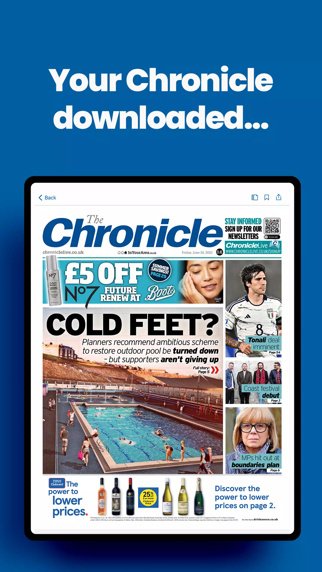 The Chronicle Newspaper Screenshots