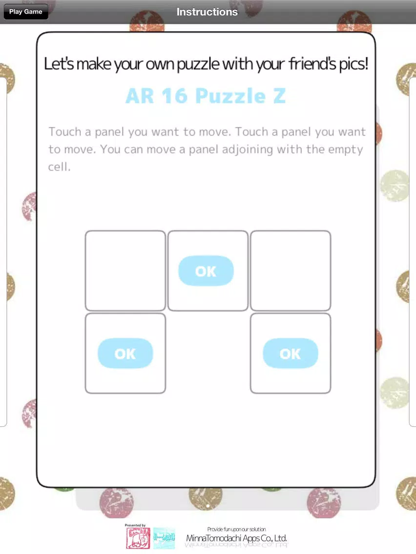 AR 16 Puzzle Z - Let's make your own puzzle with your friend's pics! iPad Screenshots