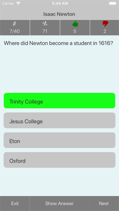 Historical Famous People Quiz Screenshots