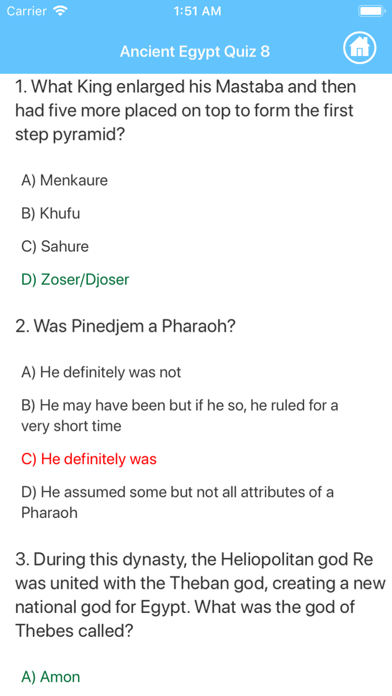 Ancient Egypt Quizzes Screenshots