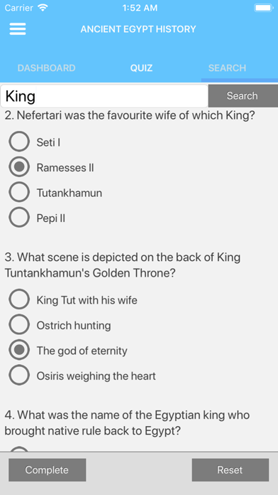 Ancient Egypt Quizzes Screenshots