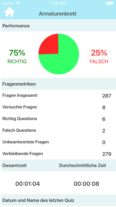 Innere Anatomie Testfragen Screenshots