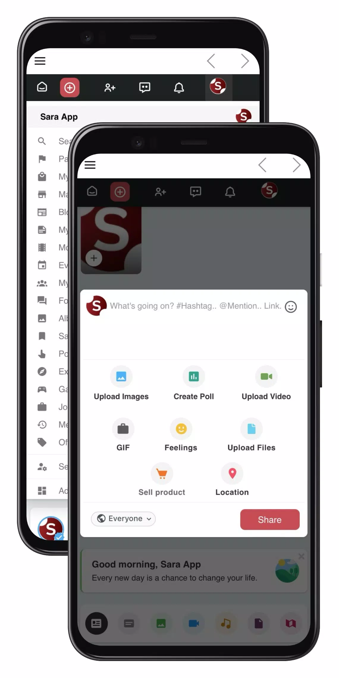 Sara App Screenshots