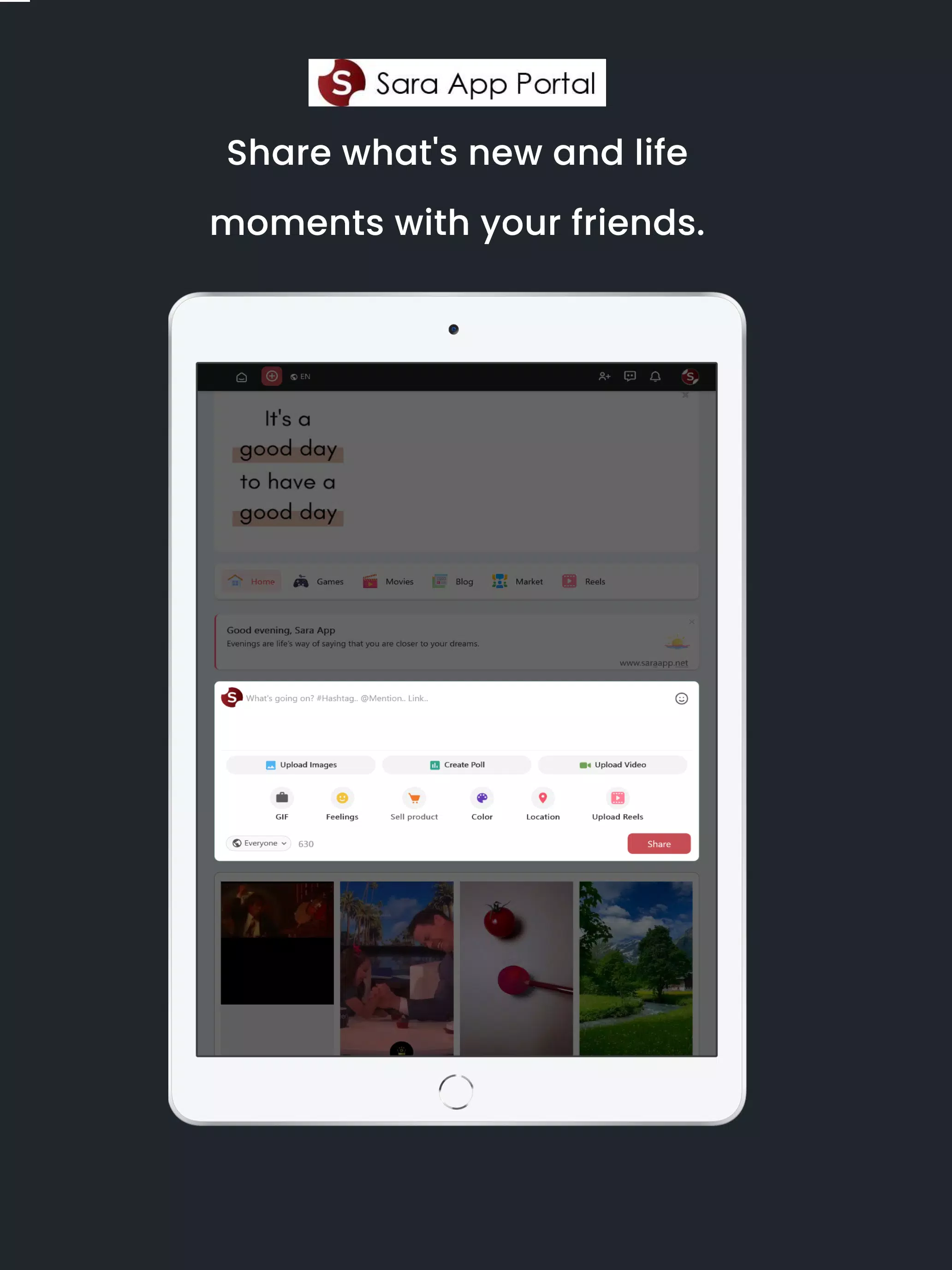 Sara App Screenshots