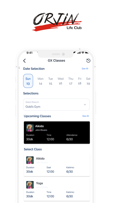 Orjin Fitness Screenshots