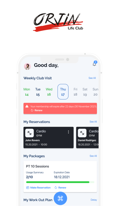 Orjin Fitness Screenshots