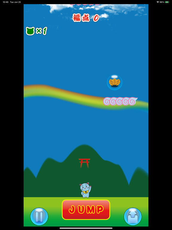 Capturas de pantalla de Luck Cat Jump2 iPad 