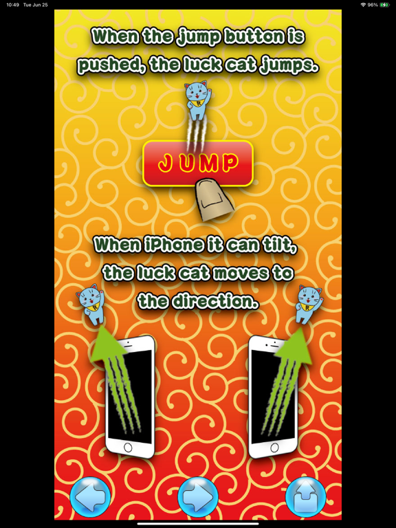 Capturas de pantalla de Luck Cat Jump2 iPad 