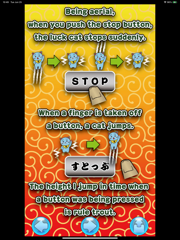 Capturas de pantalla de Luck Cat Jump2 iPad 