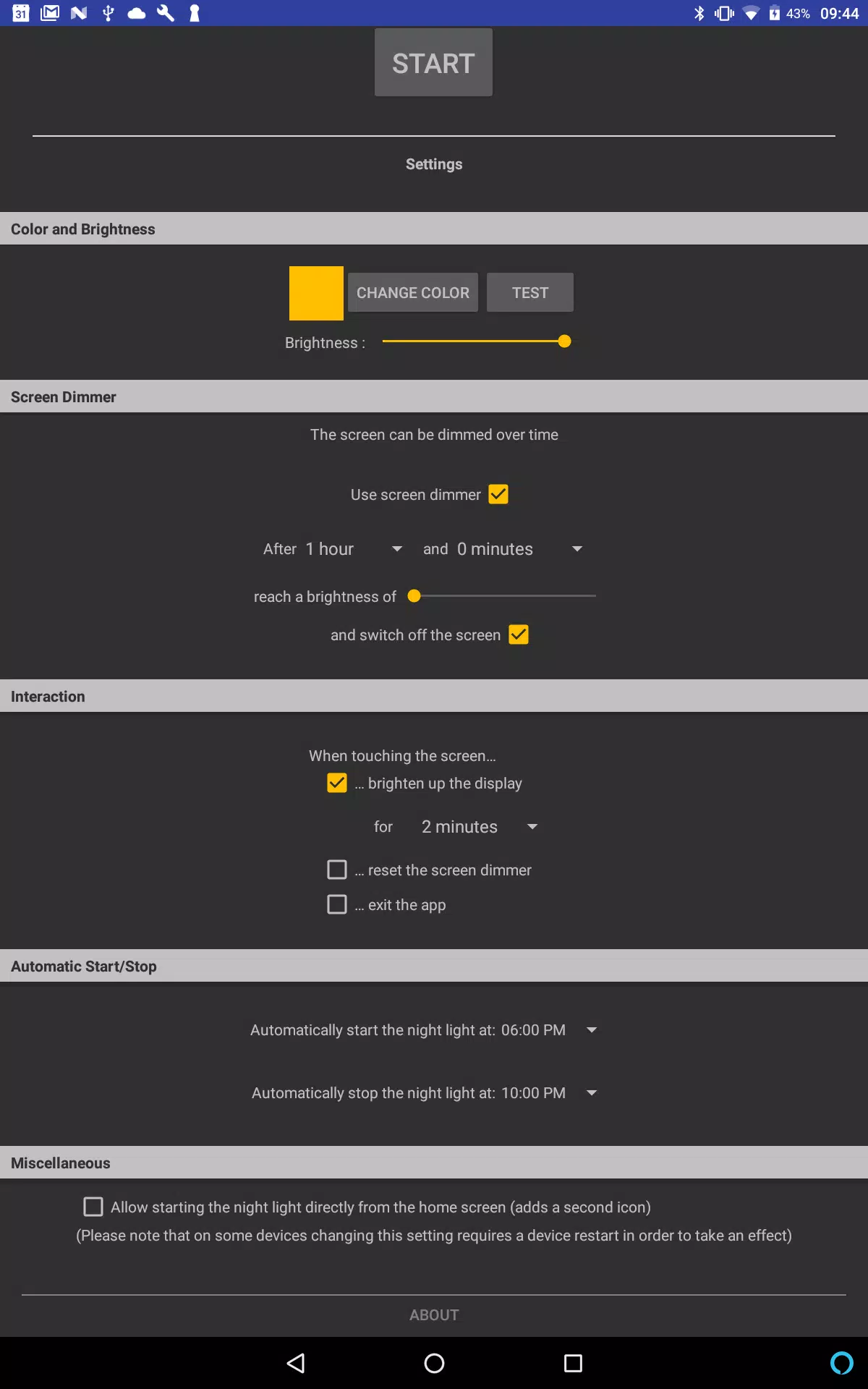 Baby Night Light (Non-Profit) Screenshots