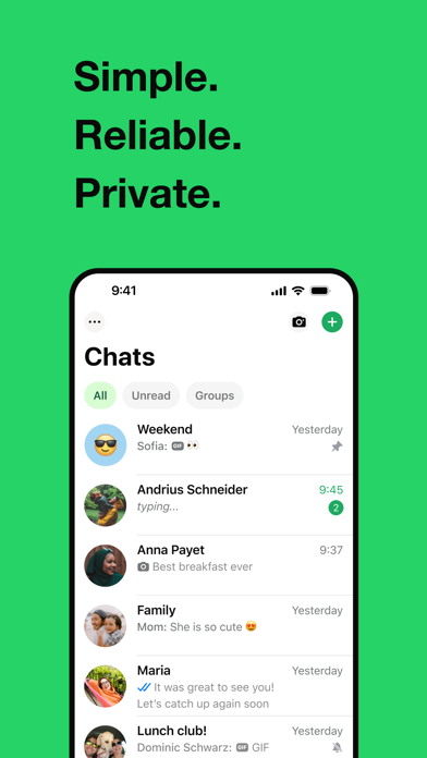 WhatsApp Messenger Screenshots