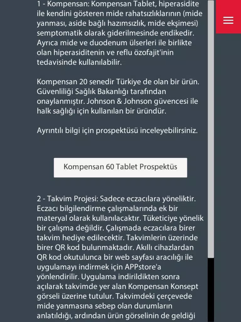 Kompensan Canlı Takvim iPad Screenshots