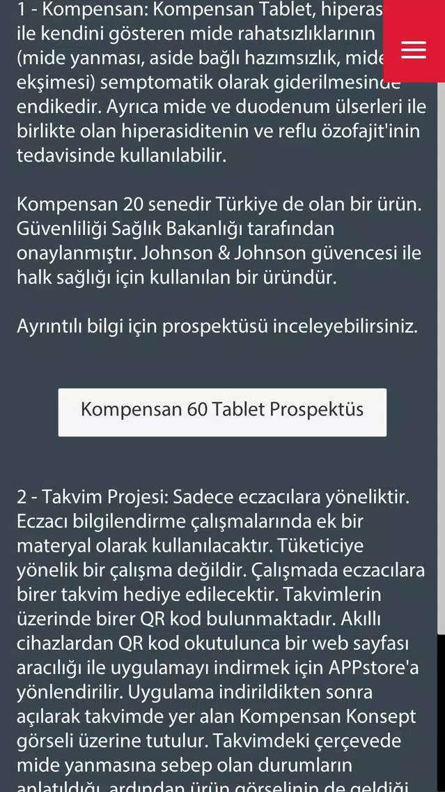 Kompensan Canlı Takvim Screenshots