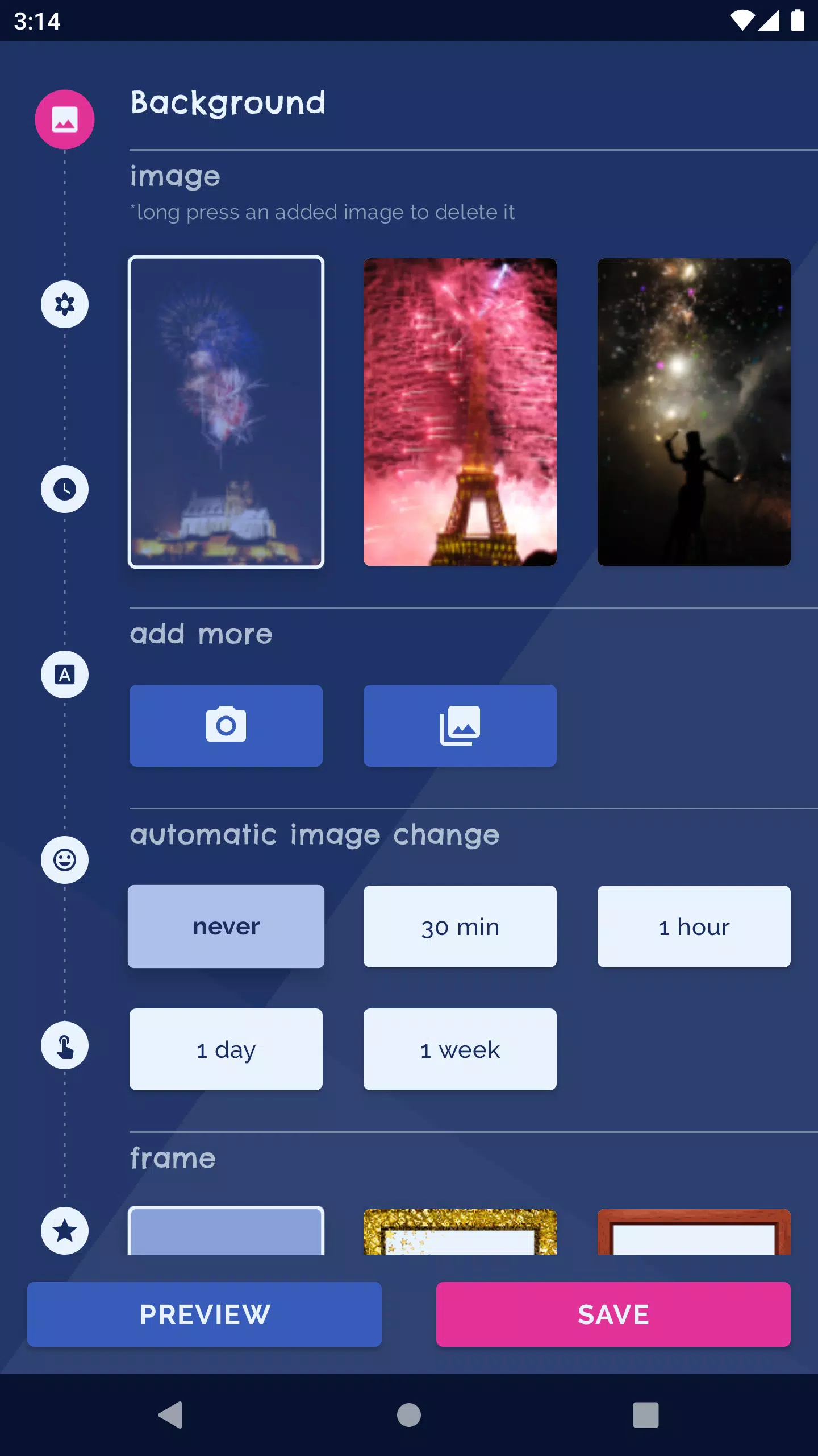 Night Sky Live Wallpaper Screenshots