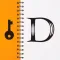 Diary with lock - one journal