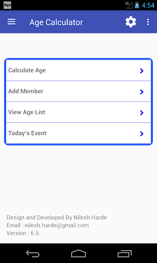 Age Calculator Screenshots