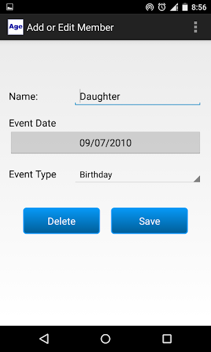Age Calculator Screenshots