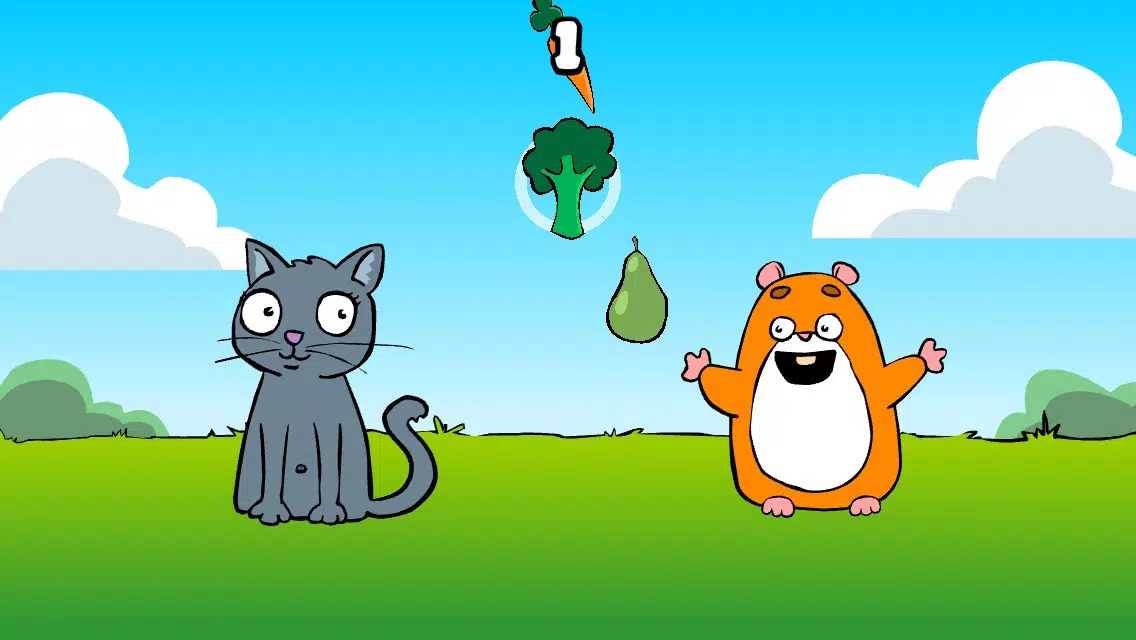 Captures d'écran de Hungry Hamster & Craving Kitty