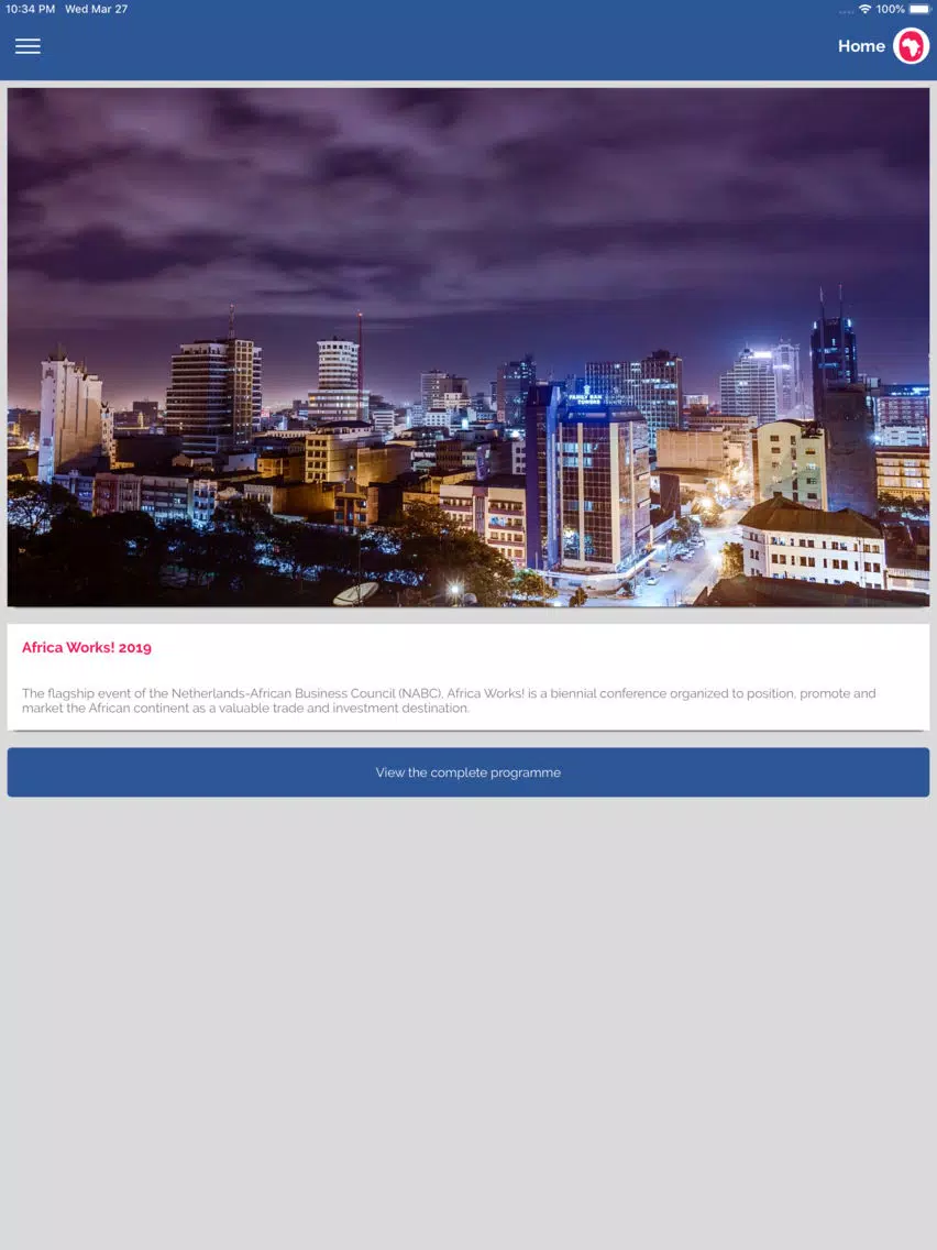 Africa Works! 2019 iPad Screenshots