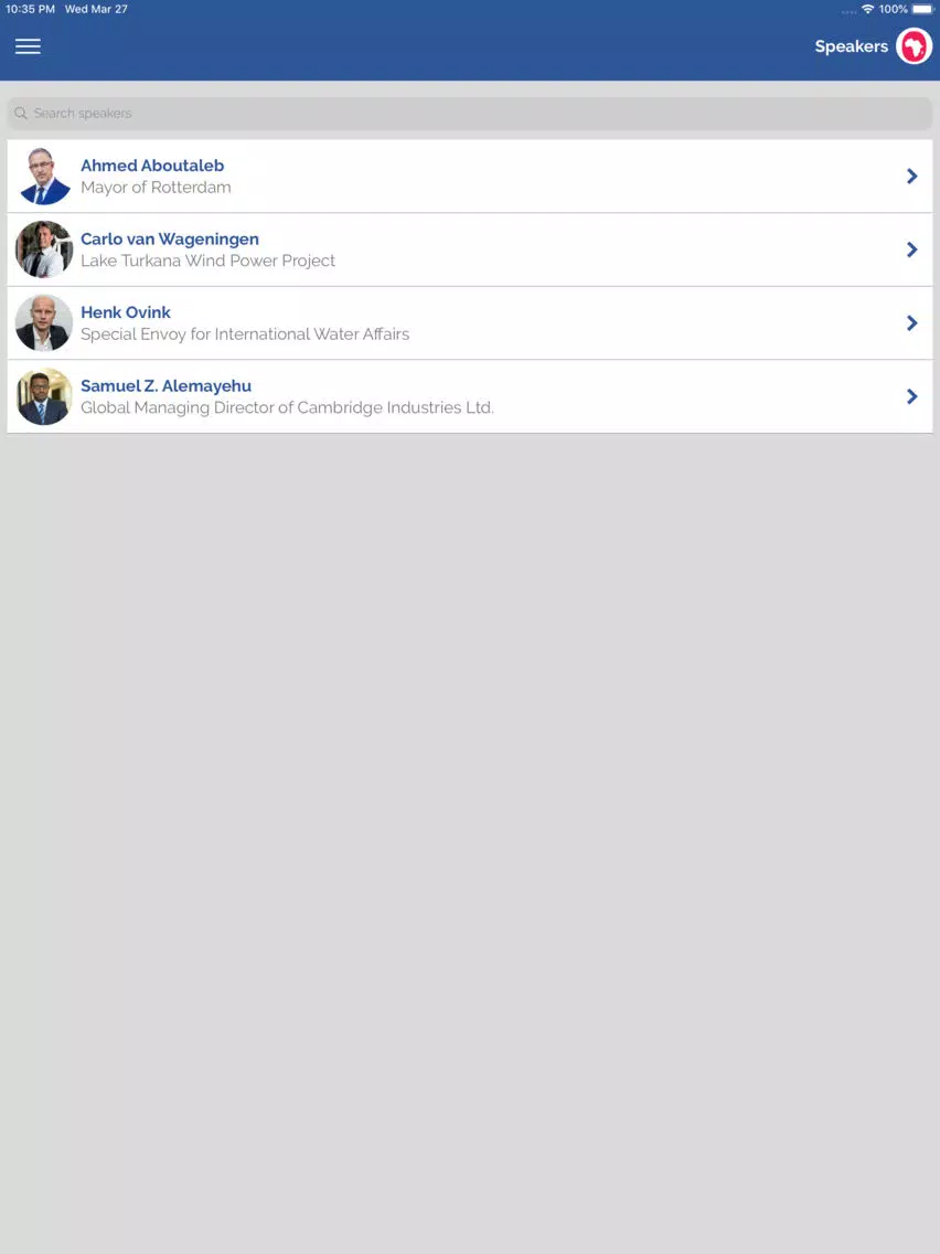 Africa Works! 2019 iPad Screenshots
