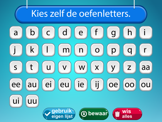 Letters flitsen, letters leren iPad Screenshots