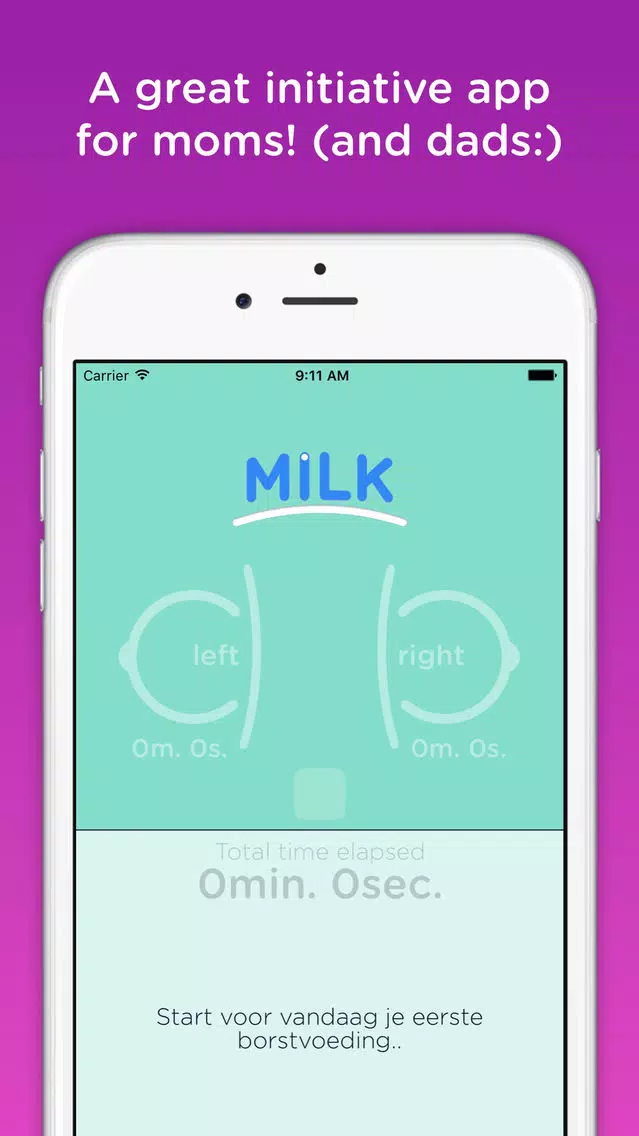 Screenshot di BabyMilk - a journal for breastfeeding
