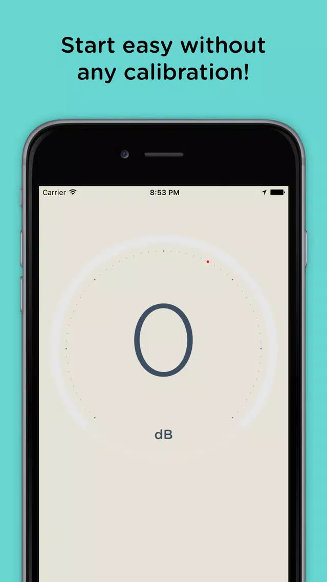 Tangkapan skrin dB. Noise Monitor!