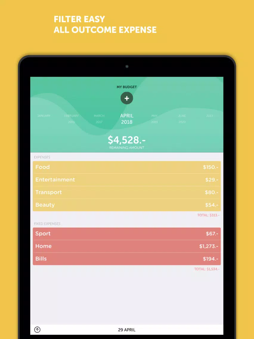 BudgetBook! iPad Screenshots
