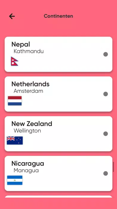 Quiz - Ken jij de landen? Screenshots