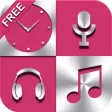 Free Radio Music Alarm Clock Set