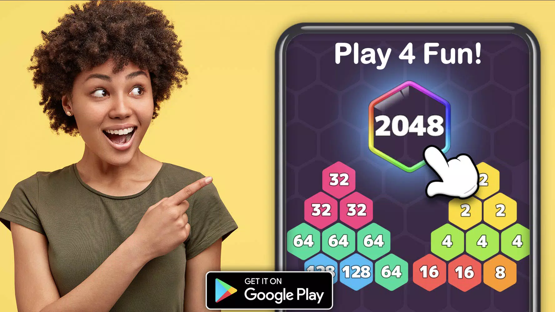 2048 Hexagon-Number Merge Game Screenshots