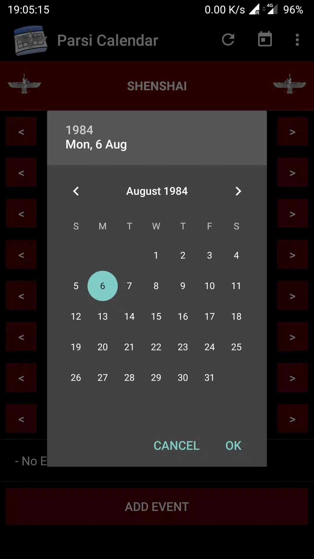 Parsi Calendar Screenshots