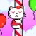 Sliding Kitty Girl