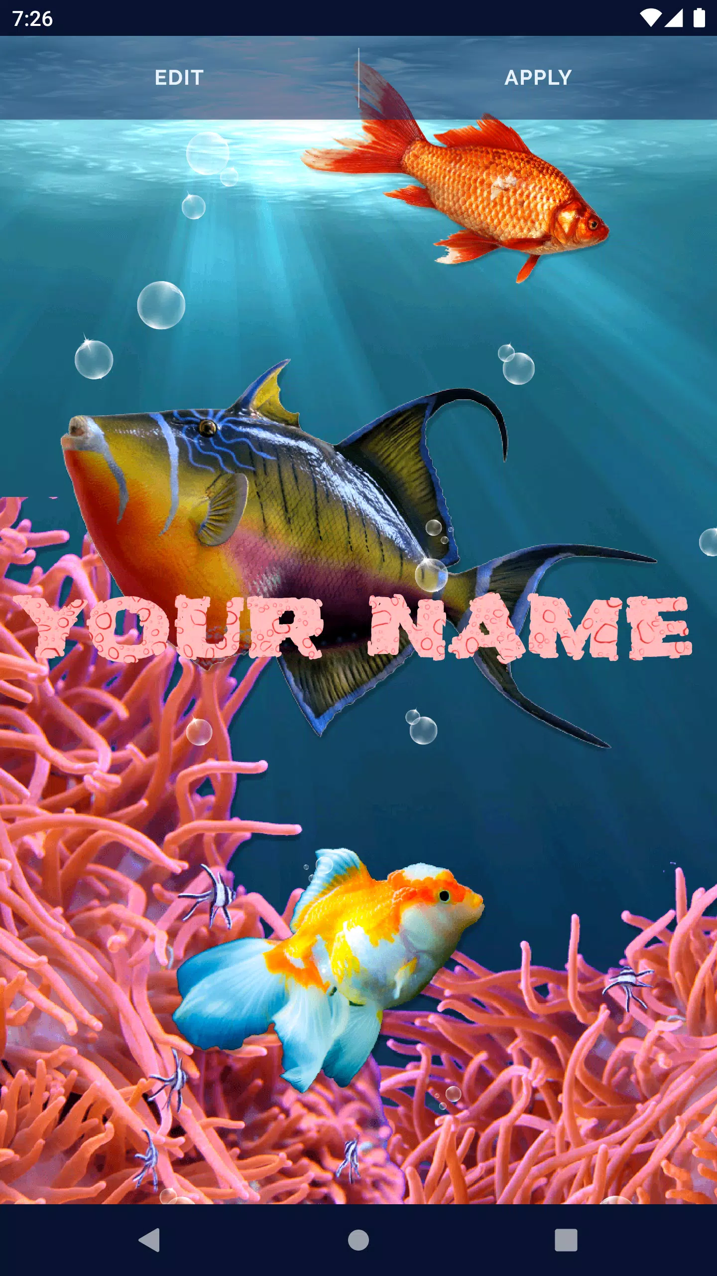 Fish Ocean Live Wallpaper Screenshots
