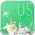 USA - United States Fly & Drive. Offline road map, flights status & tickets, airport, car rental, hotels booking.
