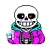 Undertale Sans Color by number
