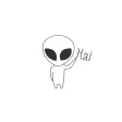 One Alien From Area 51 Sticker