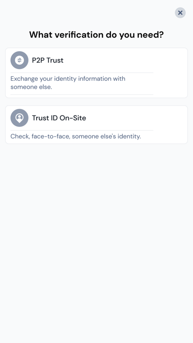 TrustMe: Your Digital Identity Screenshots