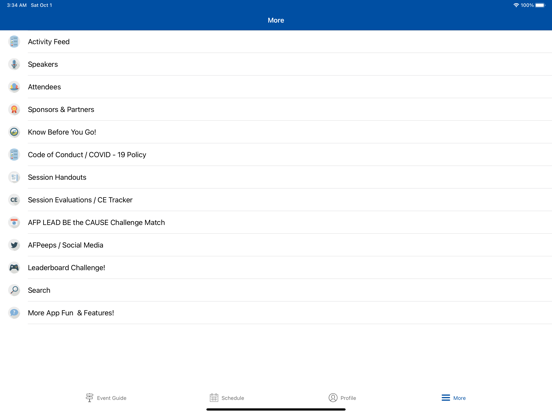 AFP LEAD iPad Screenshots