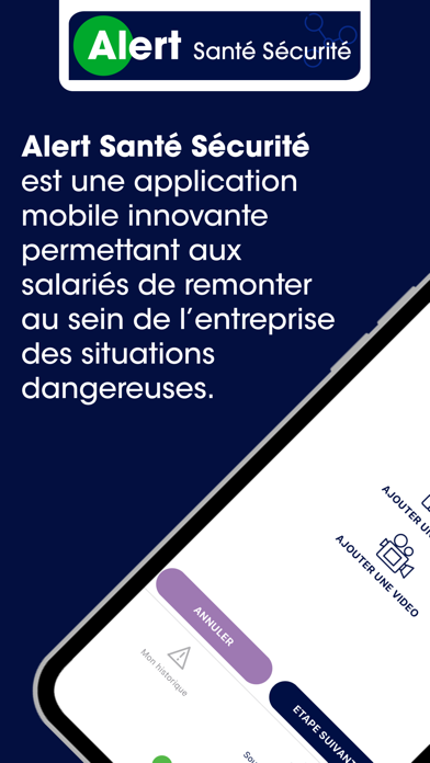 Alert Santé Sécurité Screenshots
