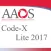 AAOS Code-X Lite 2017