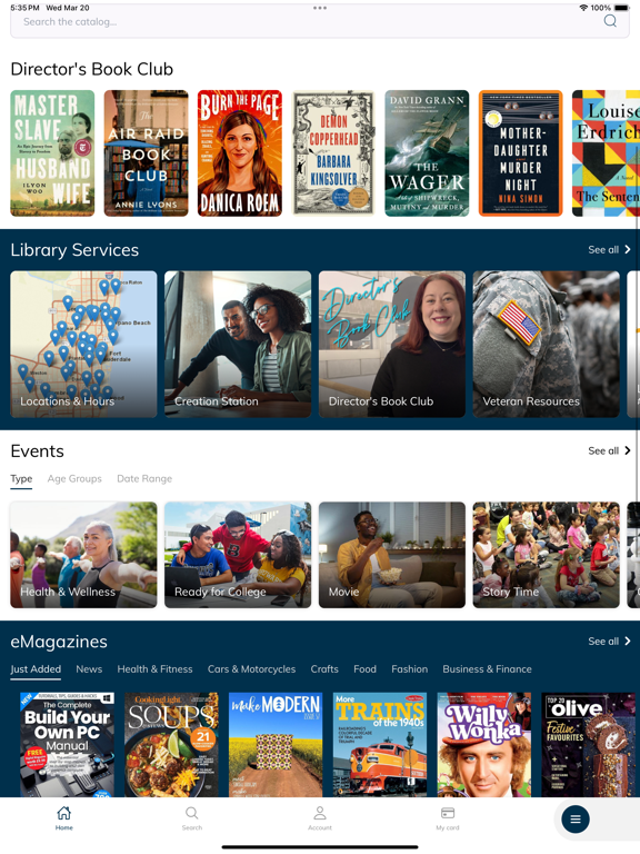 Broward County Libraries iPad Screenshots
